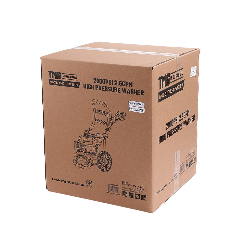 Nettoyeur à essence de 2 900 PSI, poignée rabattable