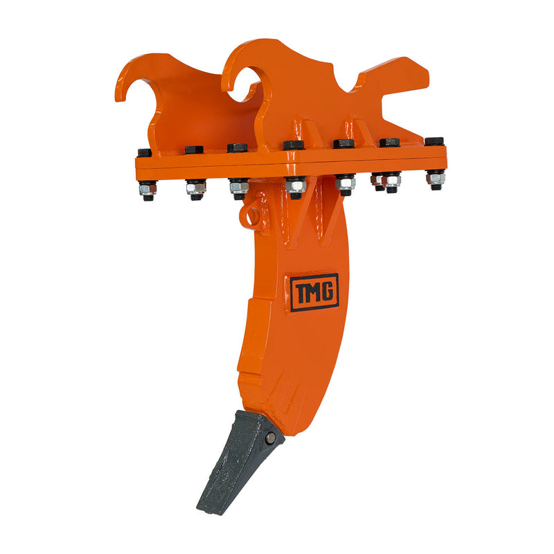 3" Excavator Ripper for 10-18 Ton Excavators, Replaceable Boot, Single Shank for Frozen and Compacted Ground, Quick Change, TMG-ERP18