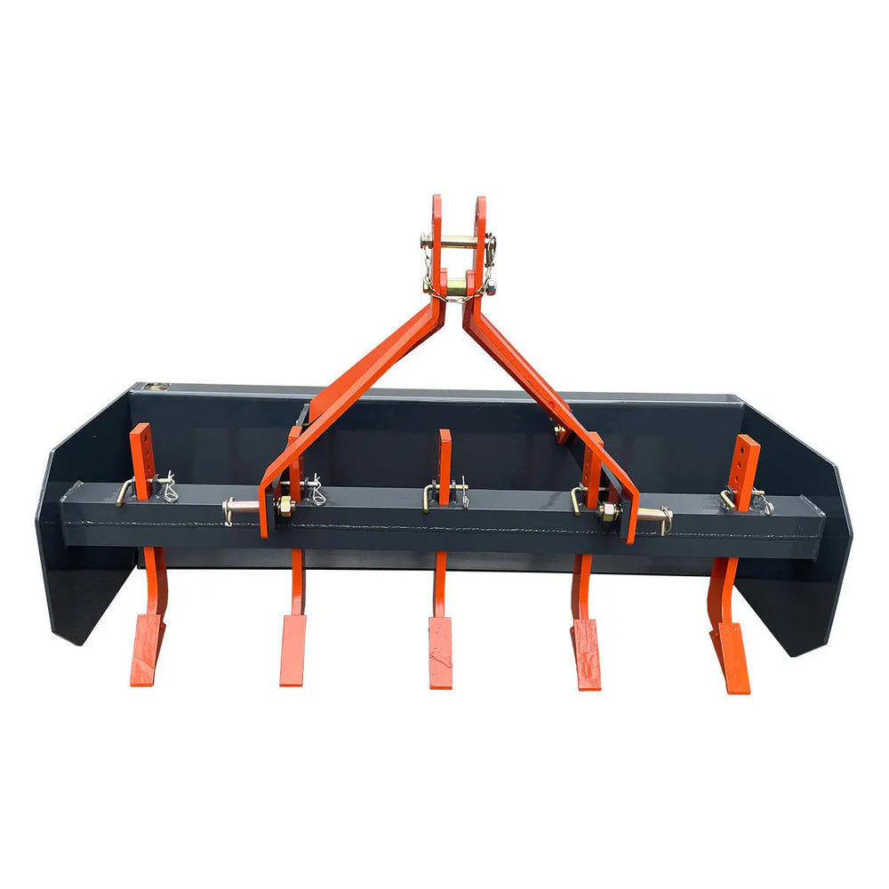 60” Land Box Scraper, 3 Point Hitch, (5) Ripper Shanks, 18-35 HP Tractors, TMG-TLS60
