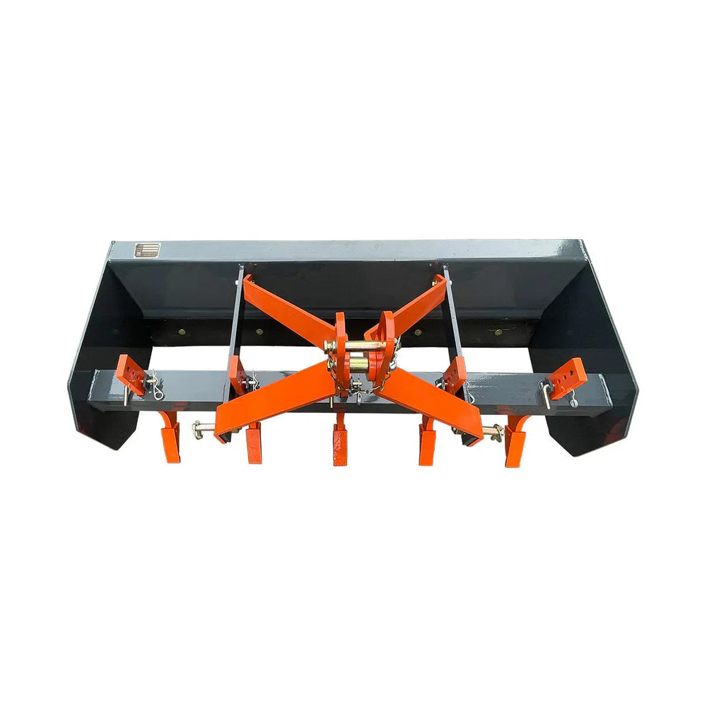 60” Land Box Scraper, 3 Point Hitch, (5) Ripper Shanks, 18-35 HP Tractors, TMG-TLS60