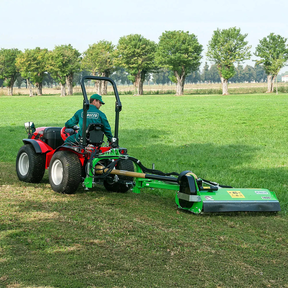 Peruzzo 53” Rear Mounted Ditch Bank Flail Mower for 30 to 45 HP Tractors, Category 1 & 2, MFR #: Fox Cross 1400, Made in Italy