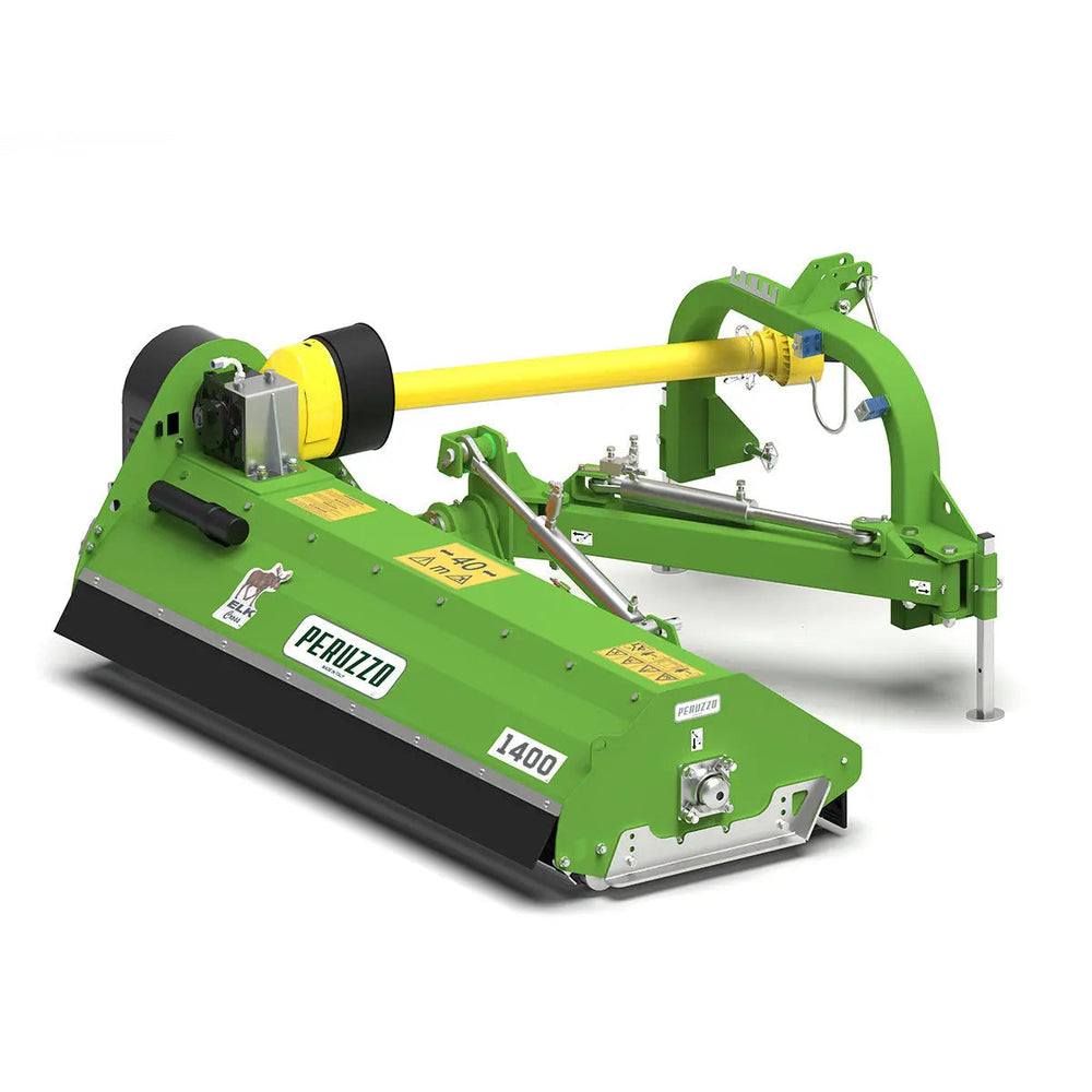 Peruzzo 67” Rear Mounted Ditch Bank Flail Mower for 35 to 45 HP Tractors, Category 1 & 2, MFR #: Elk Cross 1400, Made in Italy