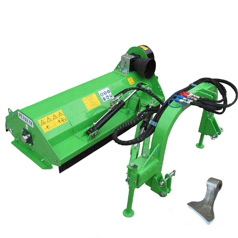 Peruzzo 67” Rear Mounted Ditch Bank Flail Mower for 35 to 45 HP Tractors, Category 1 & 2, MFR #: Elk Cross 1400, Made in Italy