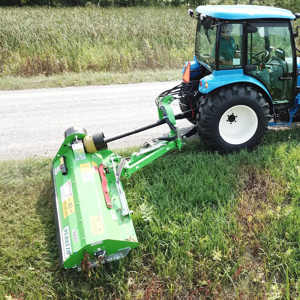 Peruzzo 67” Rear Mounted Ditch Bank Flail Mower for 35 to 45 HP Tractors, Category 1 & 2, MFR #: Elk Cross 1400, Made in Italy