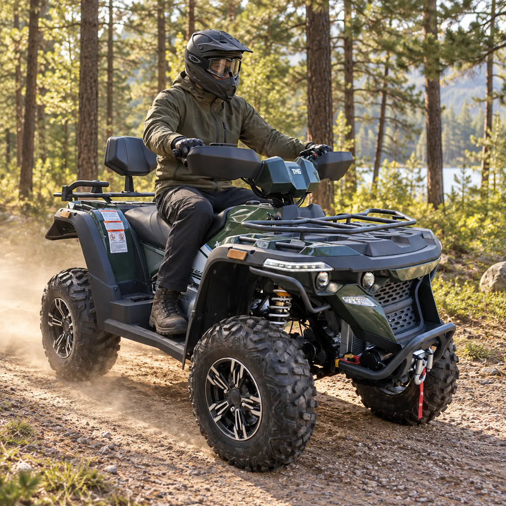 493cc ATV with On-Demand 4WD, EPS, 2-Up Seating & Backrest, Locking Differential, and Trailer Hitch TMG-ATV575