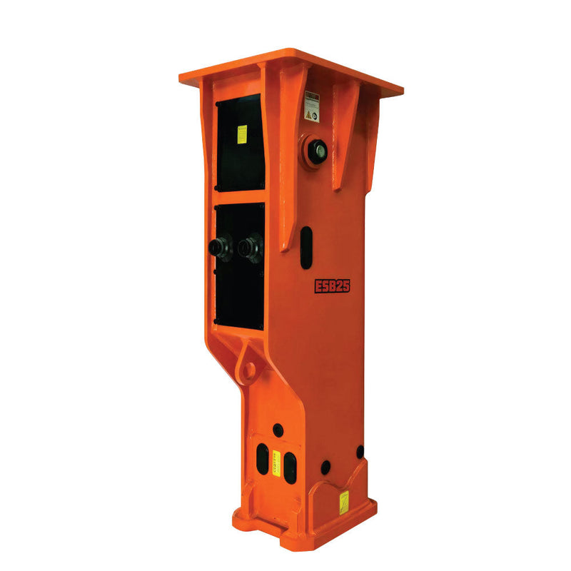 Hydraulic Breaker For 17-25 Ton Excavator, 5.5” Chisel, 4930J Impact Energy, Nitrogen Charge Kit and Tool Kit Included, TMG-ESB25