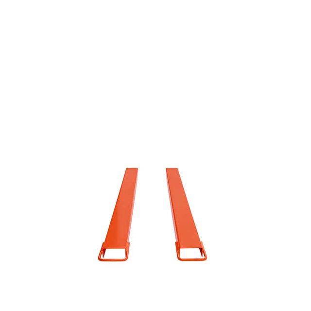 TMG-FE72 72" Forklift Extensions, 1500-LB Capacity, Heel Restraint, 6" Wide, 2.5" Thick