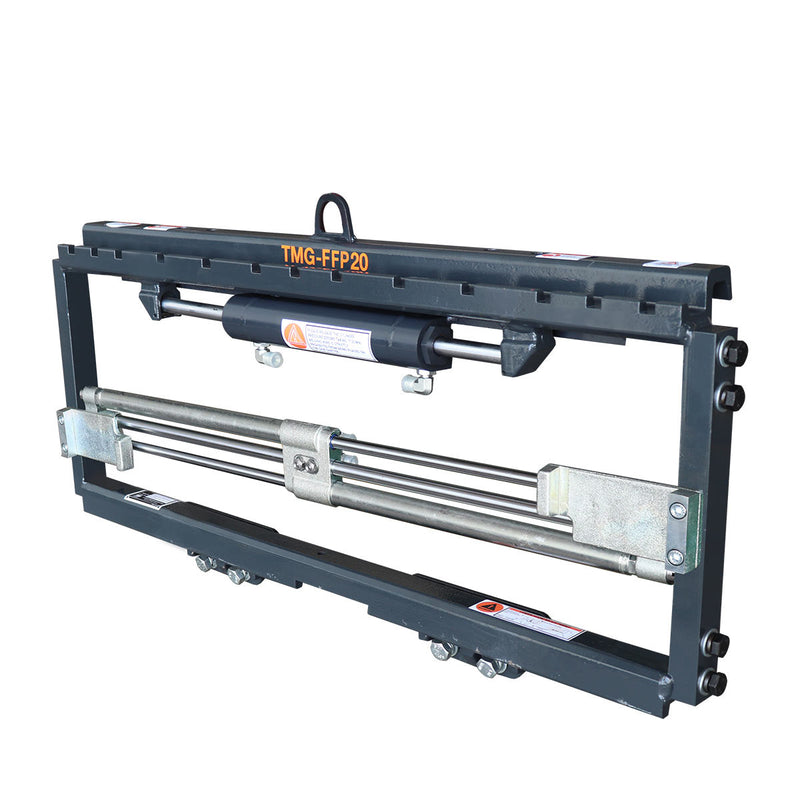 Forklift Fork Positioner, Class II Mount, Hydraulic Side Shift, 4400 Lb Capacity, TMG-FFP20