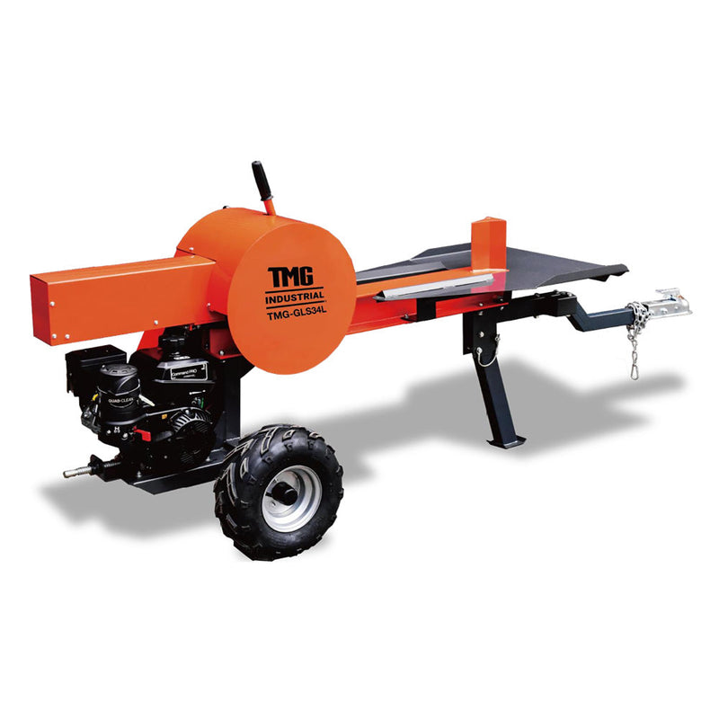 34 Ton ATV/UTV Tow-Behind Log Splitter, 7 HP Gasoline Engine, 28" Log Diameter Capacity, 3-Sec Cycle Time, TMG-GLS34L