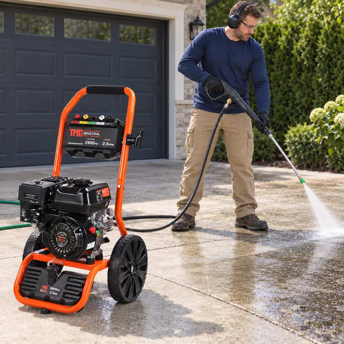 2900 PSI cleaning power