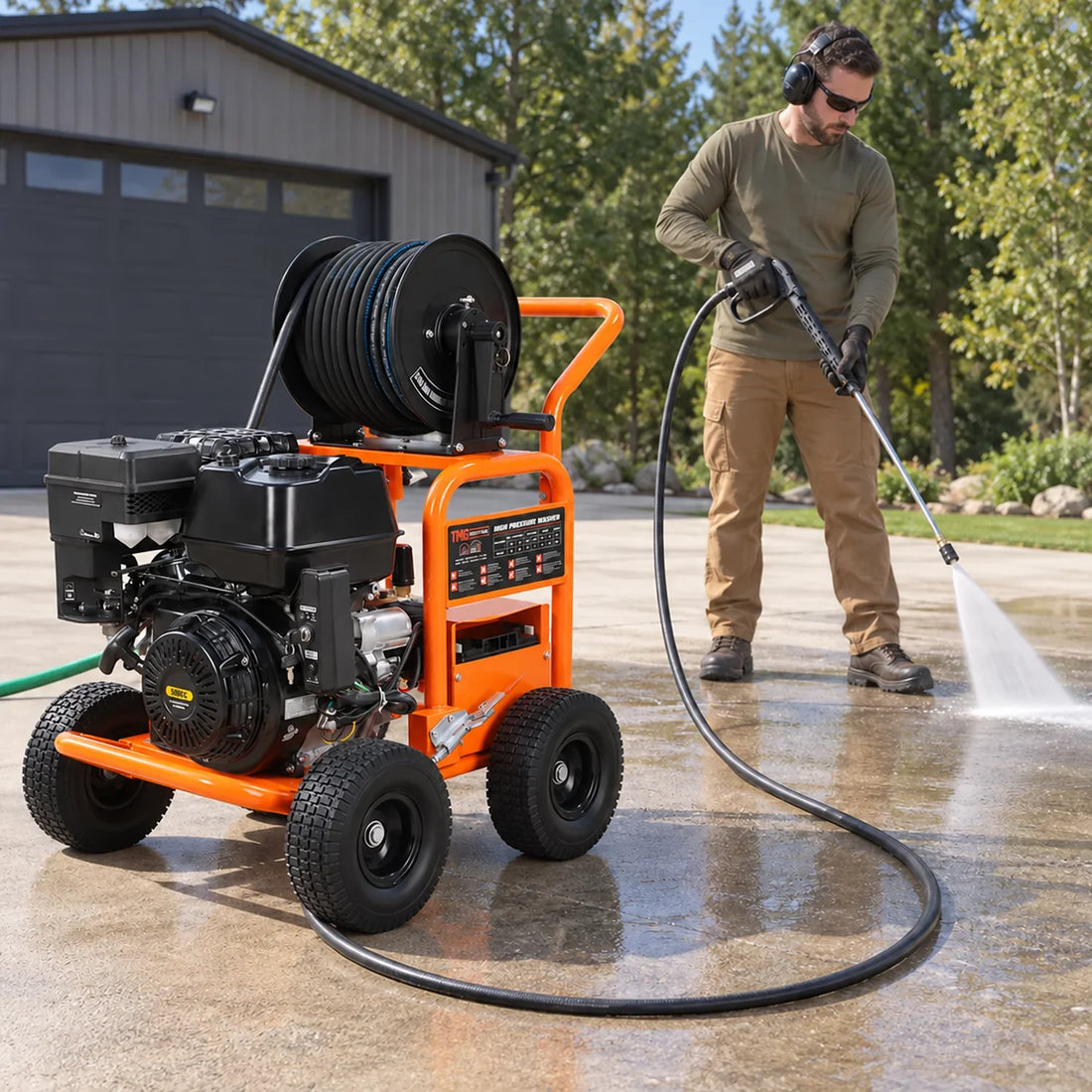 4000 PSI cleaning power