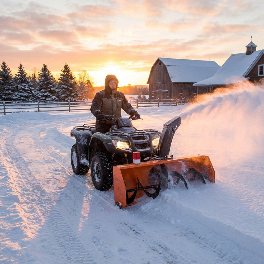 Souffleuse à neige à essence de 60 po pour VTT/VTC
