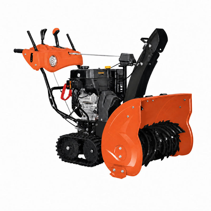 30" Track Drive Snow Blower, 375cc 13 HP Gas Engine, Electric Start, Serrated Auger, Joystick, LED Light, Heated Handlebar, TMG-GSBT30