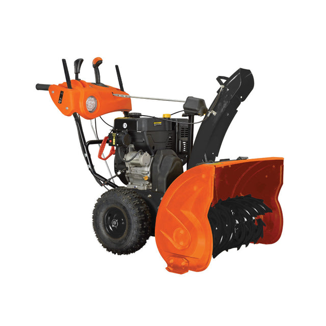 24" Snow Blower, 212cc 7 HP Gas Engine, Electric Start, Serrated Auger, Joystick, LED Light, Heated Handlebar, TMG-GSBW24