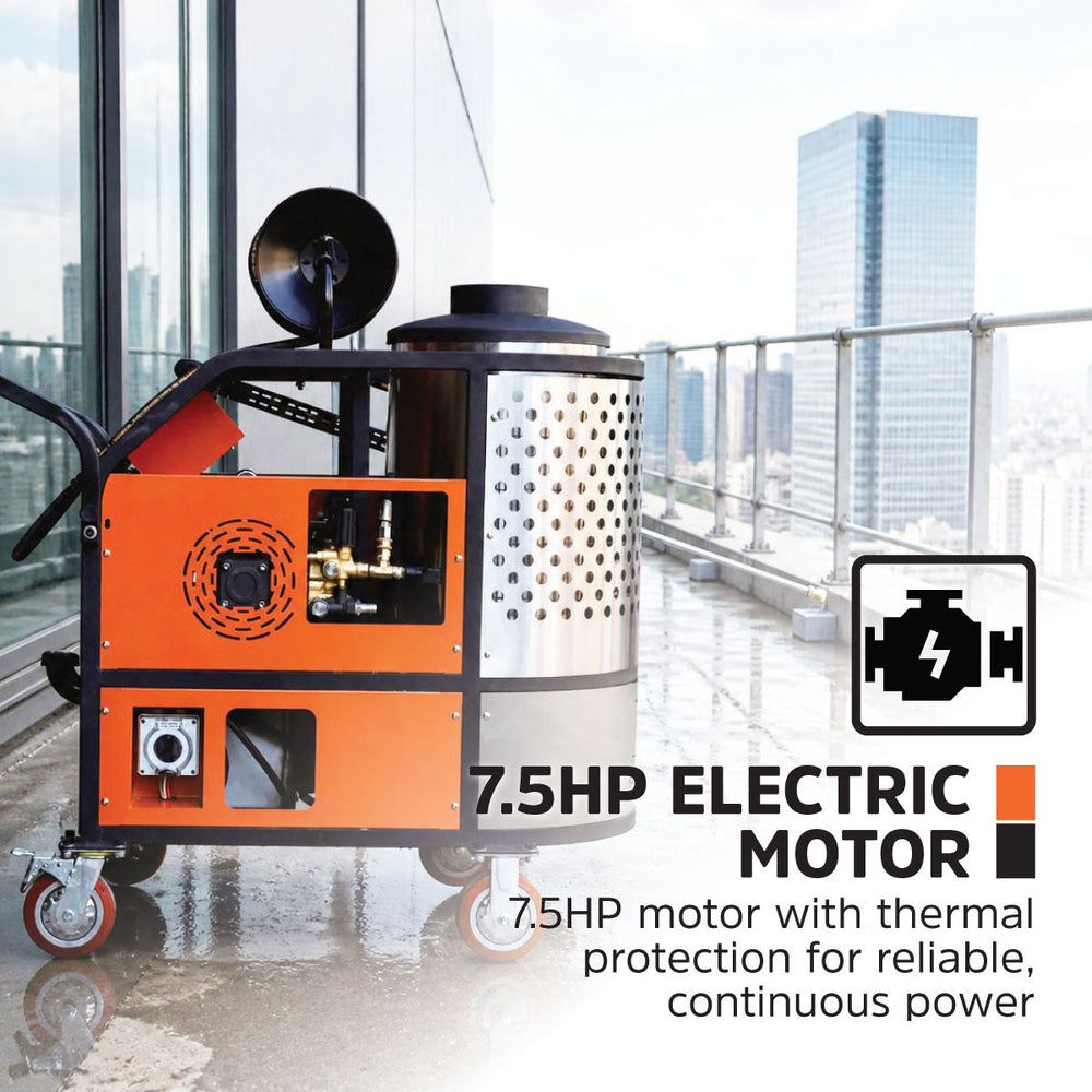 Nettoyeur à eau chaude électrique de 4 000 PSI