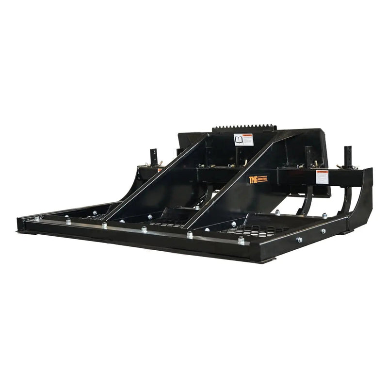 TMG Industrial 72” Skid Steer Land Plane, Adjustable & Reversible Scarifier Teeth, Bolt-On Cutting Blades, Removable Sift Screen, TMG-SLP70