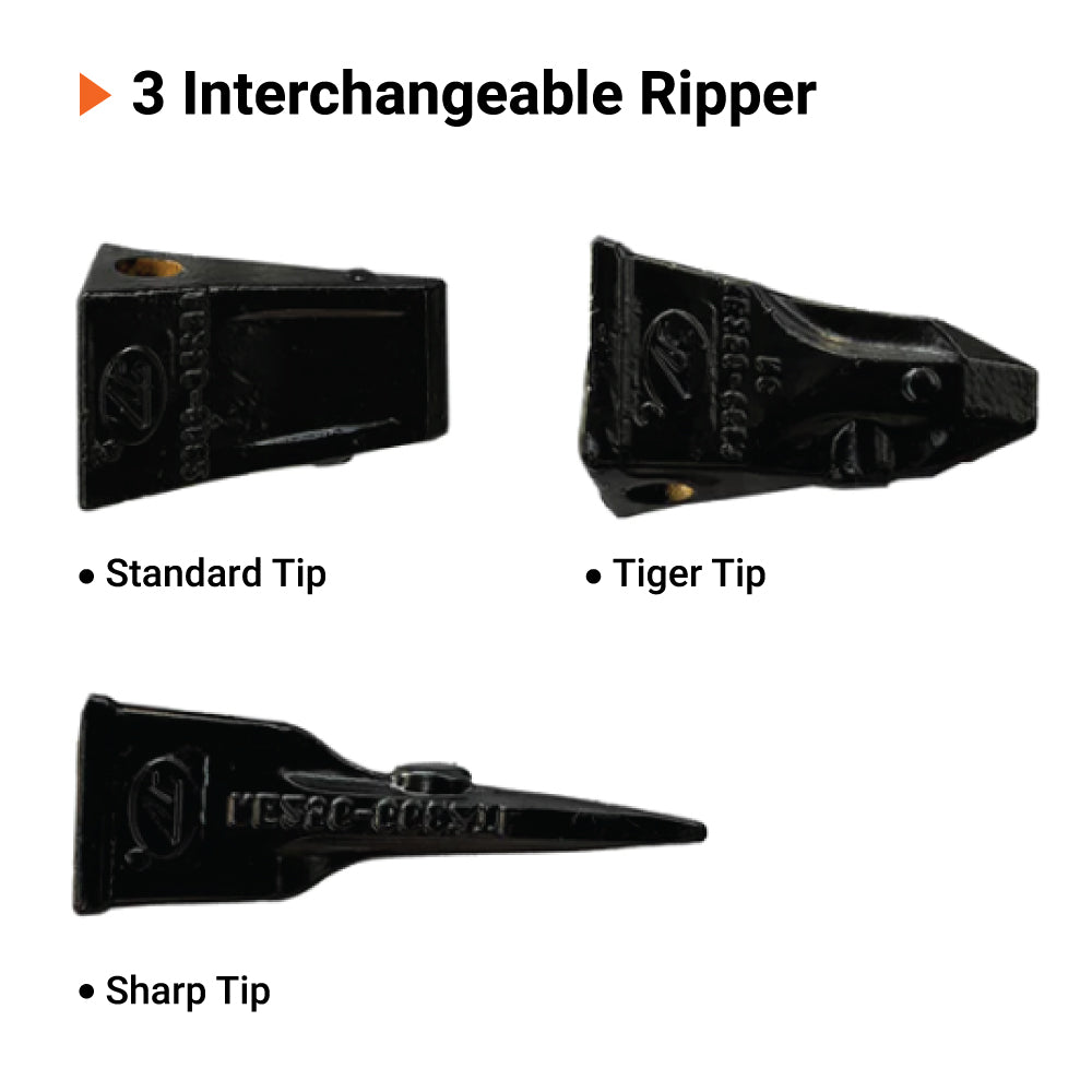 3 pointes interchangeables