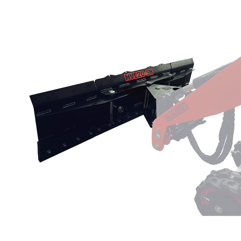 63" Snow Blade, G 3/8" Hydraulic Hoses and Flat Quick Couplers, Wear-resistance Rubber Cutting-edge, Works for TMG-MVL16 & TMG-MVL20 Stand-on Skid Steer, TMG-MVL20-SB