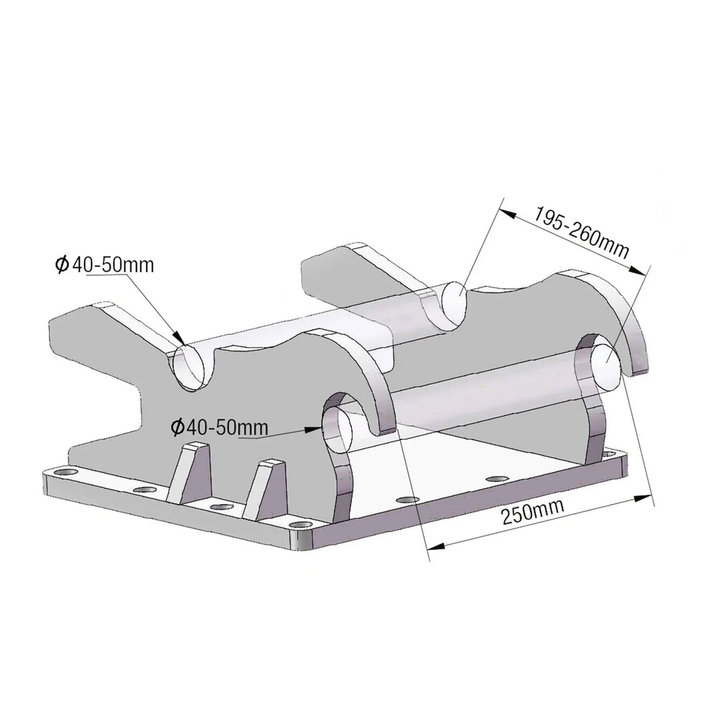 Enfonce-pieux hydraulique pour excavatrice
