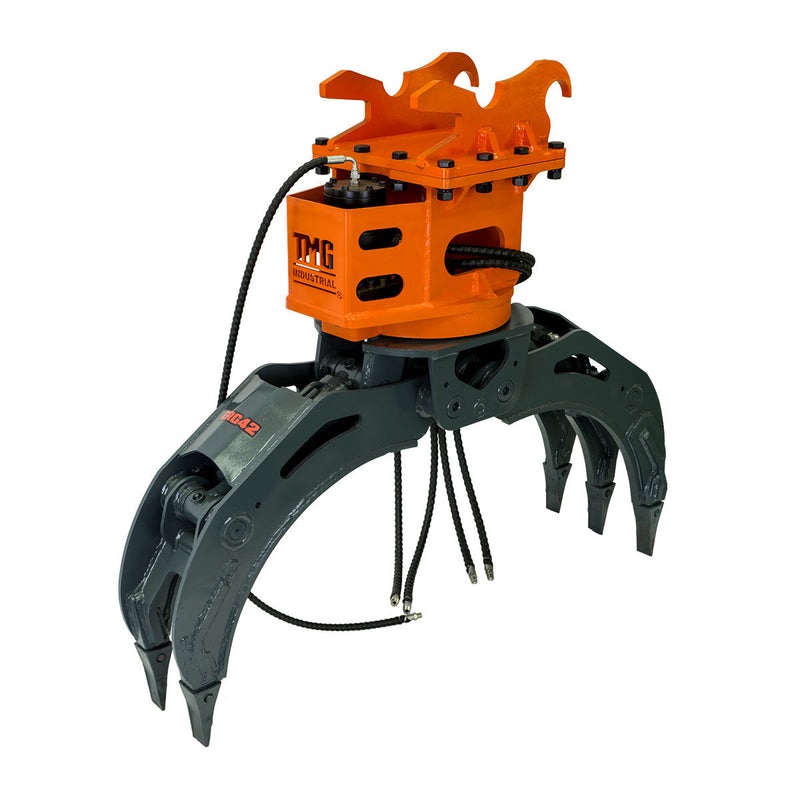 TMG-ERG42 42 inch hydraulic rotating excavator grapple for 4-8 ton excavators main view