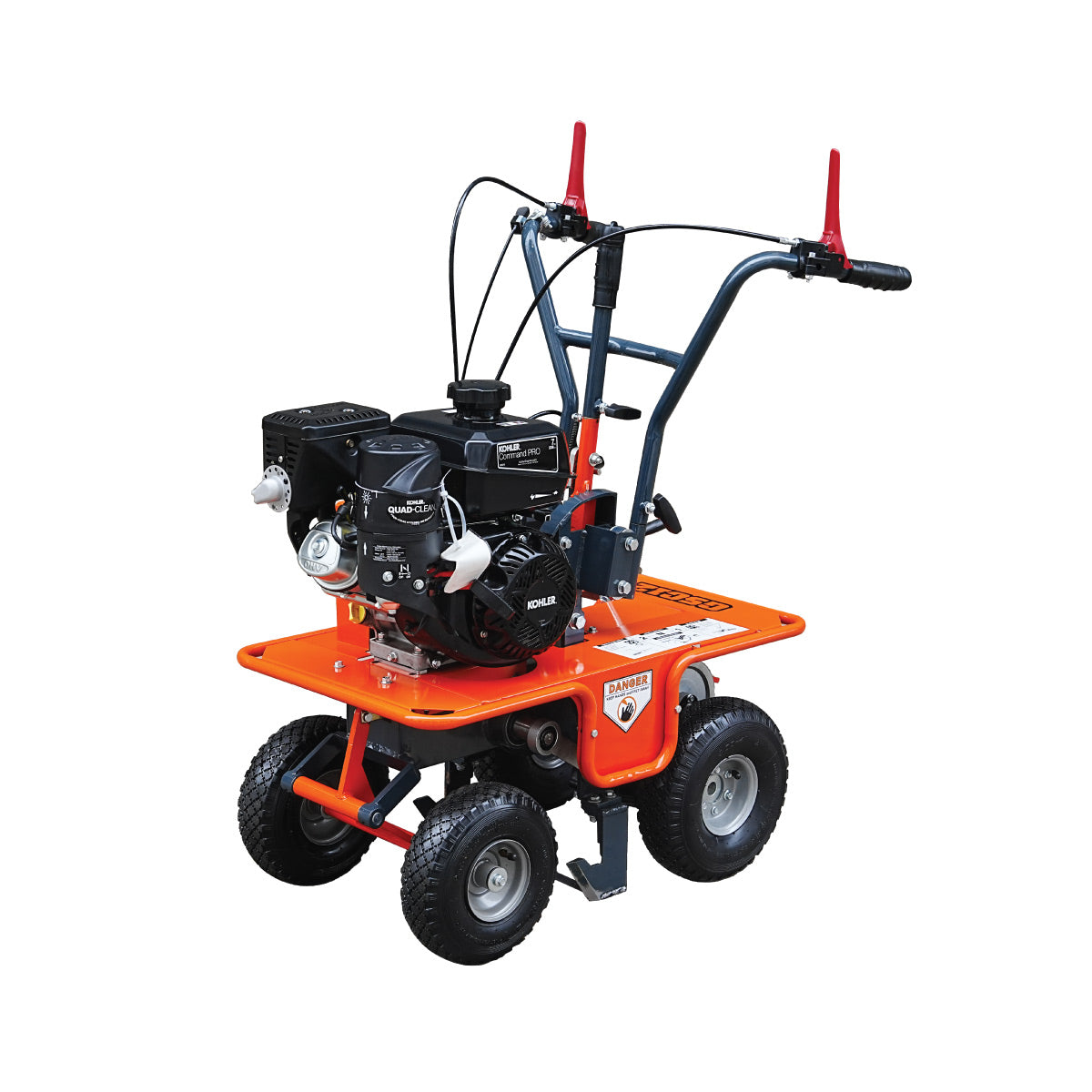 TMG-GSC12 12-inch sod cutter with 7 HP Kohler engine, two travel speeds and adjustable depth, product view 1